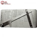 Шаблон для измерения ямок труб WG 10